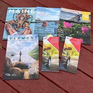 Travel Guides And Maps- 6 Maine Vermont Connecticut Massachusetts Rhode Island